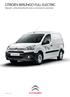 CITROËN BERLINGO FULL ELECTRIC PRIJSLIJST, UITRUSTINGSPECIFICATIES & TECHNISCHE GEGEVENS