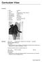 Curriculum Vitae. Personalia