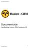 Documentatie Handleiding Hunter-CRM Desktop v1.0