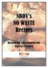 NBOV s NO WASTE Recipes. Hergebruik van retourbrood: Tips en recepten