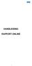 HANDLEIDING RAPPORT ONLINE