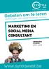 Voltijdse dagopleidingen. Opleidingen voor ondernemende mensen MARKETING EN SOCIAL MEDIA CONSULTANT COMMERCIËLE OPLEIDING 2015-2016. www.syntrawest.