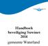 Handboek beveiliging Suwinet 2014 gemeente Waterland