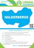 HALDERBERGE 2014-2018. Net als u zijn wij altijd onszelf1 LOKAAL HALDERBERGE IS NET ZOALS U! VERKIEZINGSPROGRAMMA. www.lokaalhalderberge.