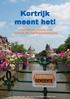 informatiebrochure over Kortrijk als FairTradeGemeente