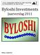 Byloshi Investments. Jaarverslag 2011