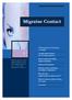Migraine Contact. Officiële tijdschrift van de Belgian Headache Society Zesmaandelijks tijdschrift Nr. 2 - januari 2002 Afgiftekantoor Brussel X