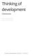 Thinking of development