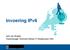 Invoering IPv6. John van Rooijen Teammanager Technisch Beheer IT infrastructuur CBS