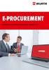 E-procurement. Transparantie - efficiëntie - automatisatie - kostenreductie