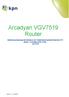 Arcadyan VGV7519 Router. Gebruiksaanwijzing ten behoeve van Ondernemerspakket Internet & IPbellen & Zakelijk ADSL/VDSL van KPN