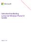 Gebruikershandleiding Lumia met Windows Phone 8.1 Update