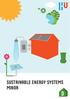 SUSTAINABLE ENERGY SYSTEMS MINOR