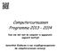 Computercursussen Programma 2013-2014