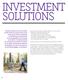INVESTMENT SOLUTIONS. Investment Solutions is met 25.000 medewerkers aanwezig in 61 landen.