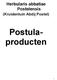 Herbularis abbatiae Postelensis. (Kruidentuin Abdij Postel) Postulaproducten