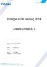 Energie audit verslag 2014. Copier Groep B.V.