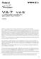 VA-7 VA-5 V-Arranger Keyboard 128-voice polyphony