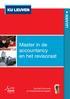 Master in de accountancy en het revisoraat