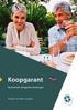 K O O P G A R A N T. Koopgarant. Bestaande eengezinswoningen. Kopen zonder zorgen
