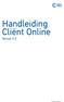 Handleiding Cliënt Online
