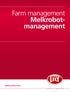 Farm management Melkrobotmanagement