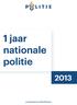 1 jaar nationale politie
