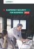 KASPERSKY SECURITY FOR BUSINESS 2015