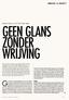 Geen glans zonder wrijving