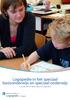 Logopedie in het speciaal basisonderwijs en speciaal onderwijs. E. Cox, MA (NVLF), R. Nannes (NVLF), M. Schulte (NVLF)