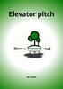 Elevator pitch 28-3-2014