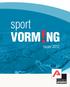 sport najaar 2012 Departement Recreatie, Sport en Toerisme VORM!NG