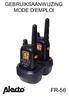 GEBRUIKSAANWIJZING MODE D EMPLOI FR-56