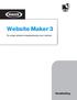 Website Maker 3. De enige website-totaaloplossing voor starters. Handleiding