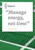 Manage energy, not time