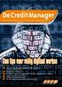 Officieel orgaan van de VVCM Vereniging voor Credit Management jaargang 25 nummer 3 2014