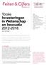 Feiten & Cijfers. Totale Investeringen in Wetenschap en Innovatie 2012-2018. Jan van Steen
