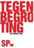 tegen begro ting September 2009