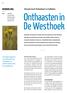 Onthaasten in De Westhoek