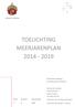 TOELICHTING MEERJARENPLAN 2014-2019