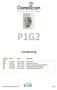 P1G2. Handleiding. firmware datum auteur Aanpassing