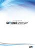 GFI-producthandleiding. GFI MailArchiver Archiveringsassistent