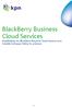 BlackBerry Business Cloud Services Handleiding om BlackBerry Business Cloud Services voor Zakelijk Exchange Online te activeren