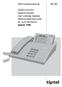 Gebruiksaanwijzing. ISDN-Comfort telefoontoestel met volledig digitale telefoonbeantwoorder en nummerkiezer tiptel 195. tiptel