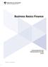 Business Basics Finance