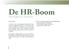 De HR-Boom. Divers hr-beleid voor in- en doorstroom. De HR-Boom: Divers hr-beleid voor in- en doorstroom. In een notendop
