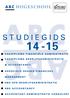 ABC ABC 14-15 STUDIEGIDS ABC HOGESCHOOL VAKDIPLOMA FINANCIËLE ADMINISTRATIE VAKDIPLOMA BEDRIJFSADMINISTRATIE & ACCOUNTANCY ASSOCIATE DEGREE FINANCIEEL