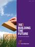 jaargang 1 nummer 1 BUILDING THE FUTURE Duurzaamheid breed gedragen
