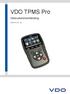 VDO TPMS Pro. Gebruikershandleiding 45/2014 (1.0) - NL
