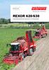 AARDAPPELTECHNIEK BIETENTECHNIEK GROENTETECHNIEK REXOR 620/630. 6-rijige suikerbietenrooiers met grote 22- of 30-tons bunker